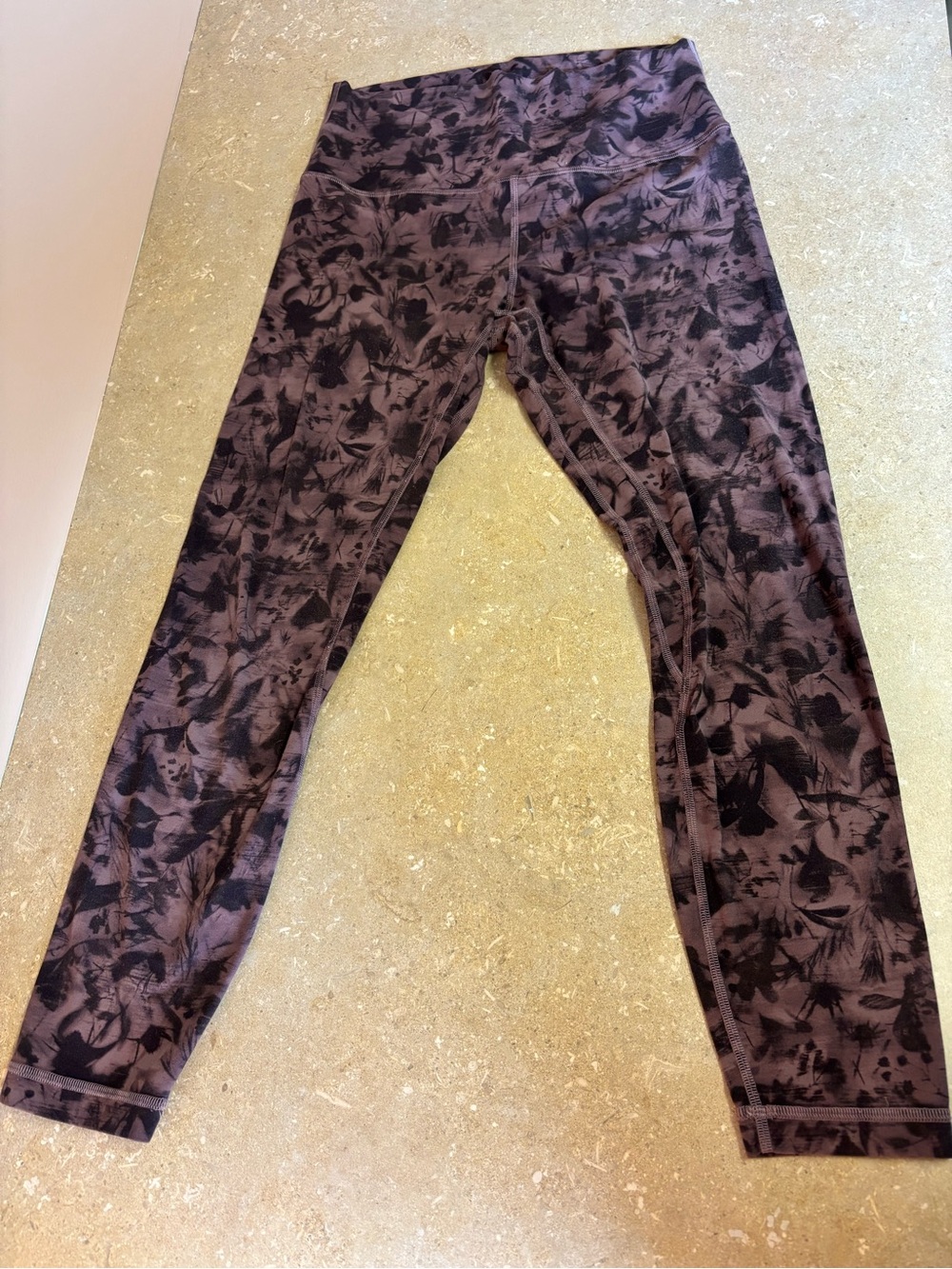 lululemon athletica Align Mauve & Black Patterned High-Rise Leggings